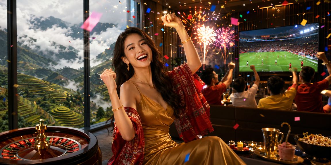Cảnh lễ hội roulette tại Sa Pa